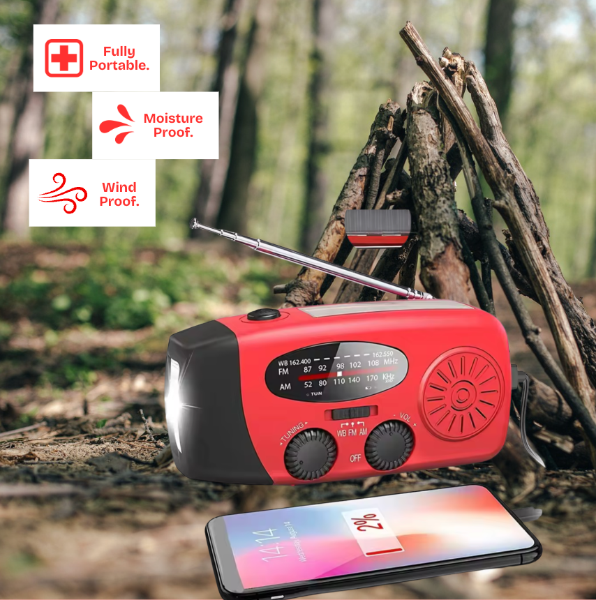 Doomsday® Solar Powered Hand-Crank Radio