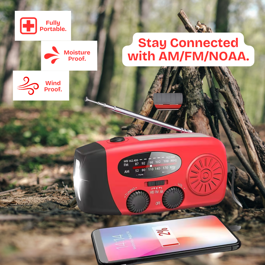 Doomsday® Solar Powered Hand-Crank Radio